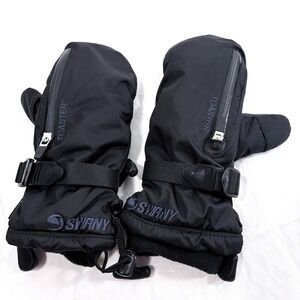 Swany Ladies Toaster Mittens Black Gloves Medium